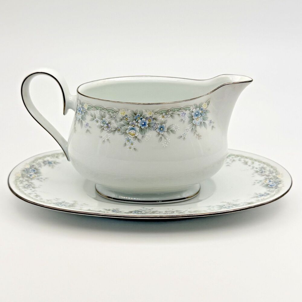 Noritake Ireland LIMERICK GRAVY BOAT With UNDERTRAY #3063 FINE CHINA 2 pc Set